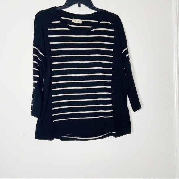 Madewell long sleeve stripe blouse. Size M - Picture 1 of 5